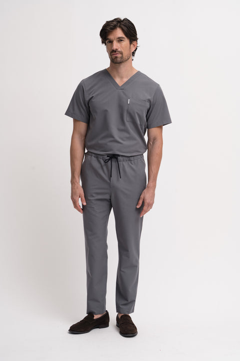 Perfect Pull on Scrub Pants in Grey