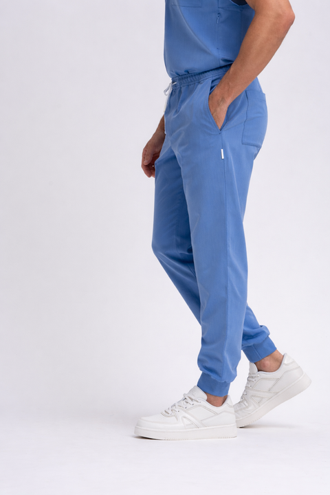 Perfect Pull on Scrub Jogger in Blue