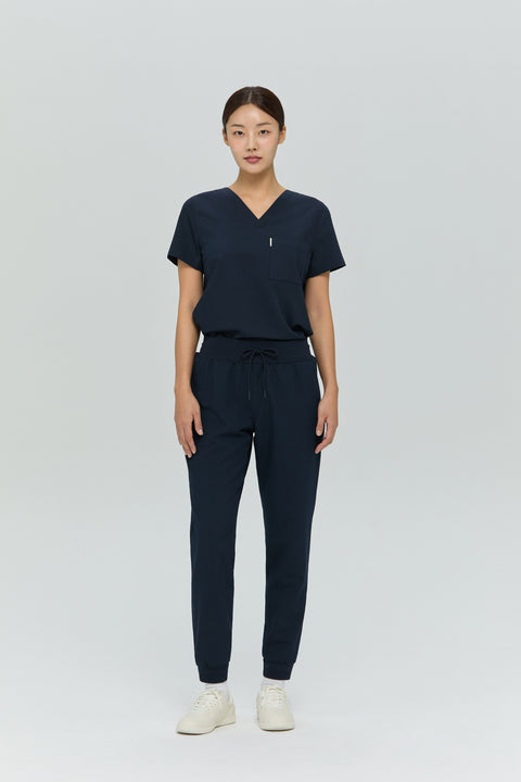 Perfect Scrub Jogger in Navy