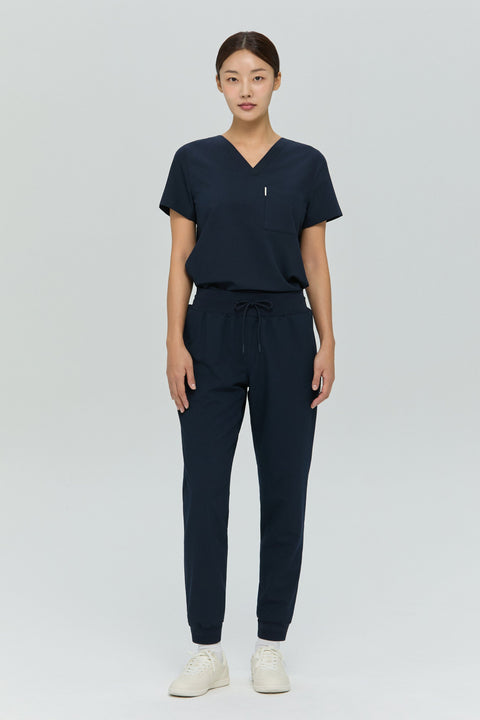 Perfect Scrub Jogger in Navy