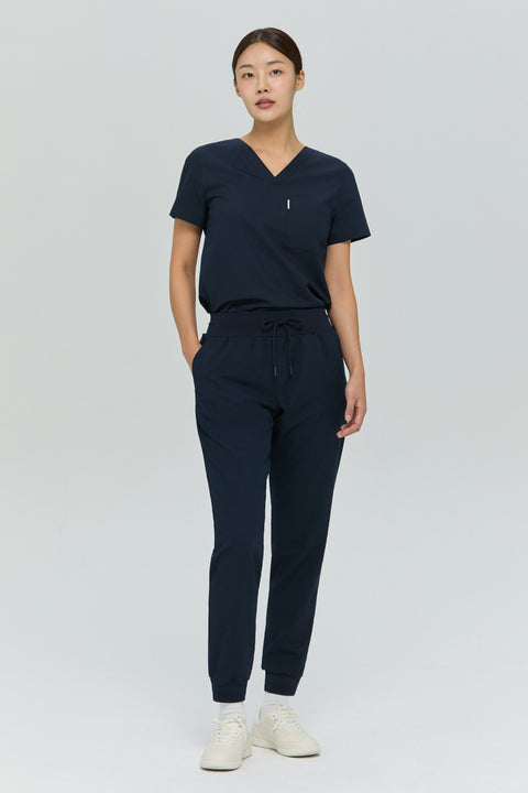 Perfect Scrub Jogger in Navy