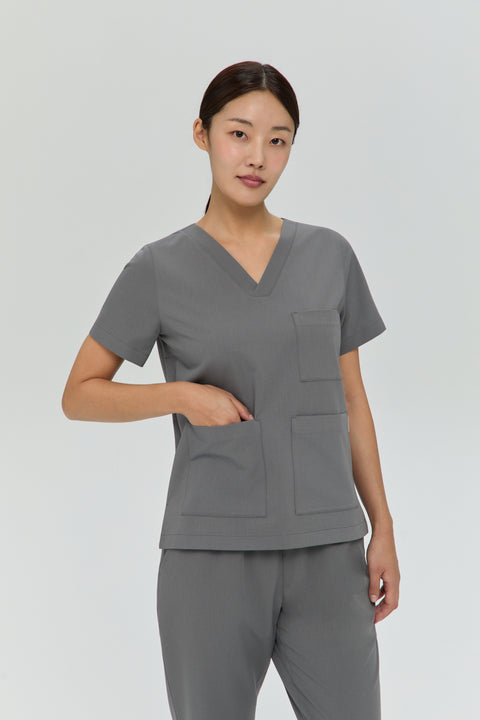 Perfect V Neck 3 PKT Scrub Top