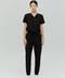 Perfect V Neck Scrub Top in Black