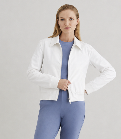 Organic Cotton Dr's Balmacaan in White