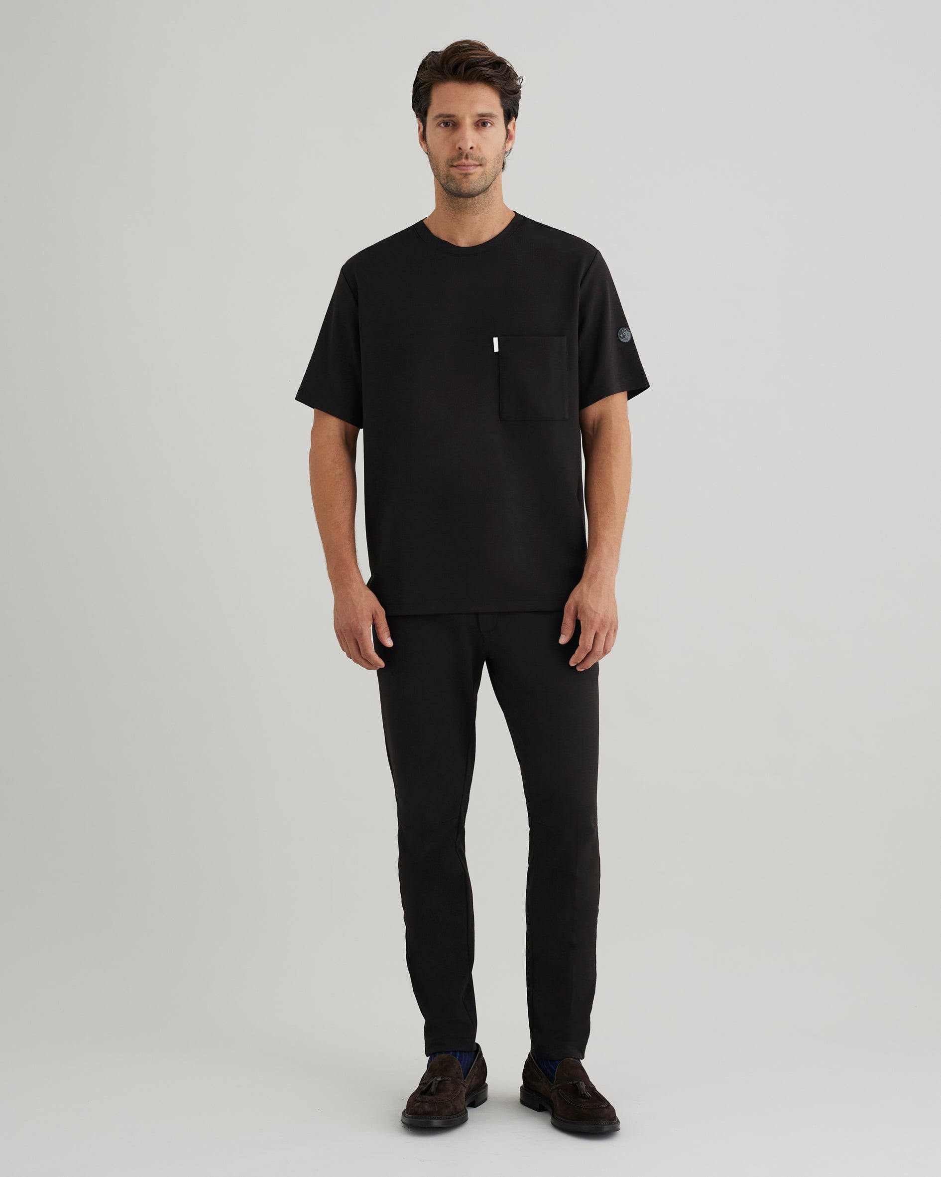 Men's Crewneck Scrub Shirt | Jersey Milano