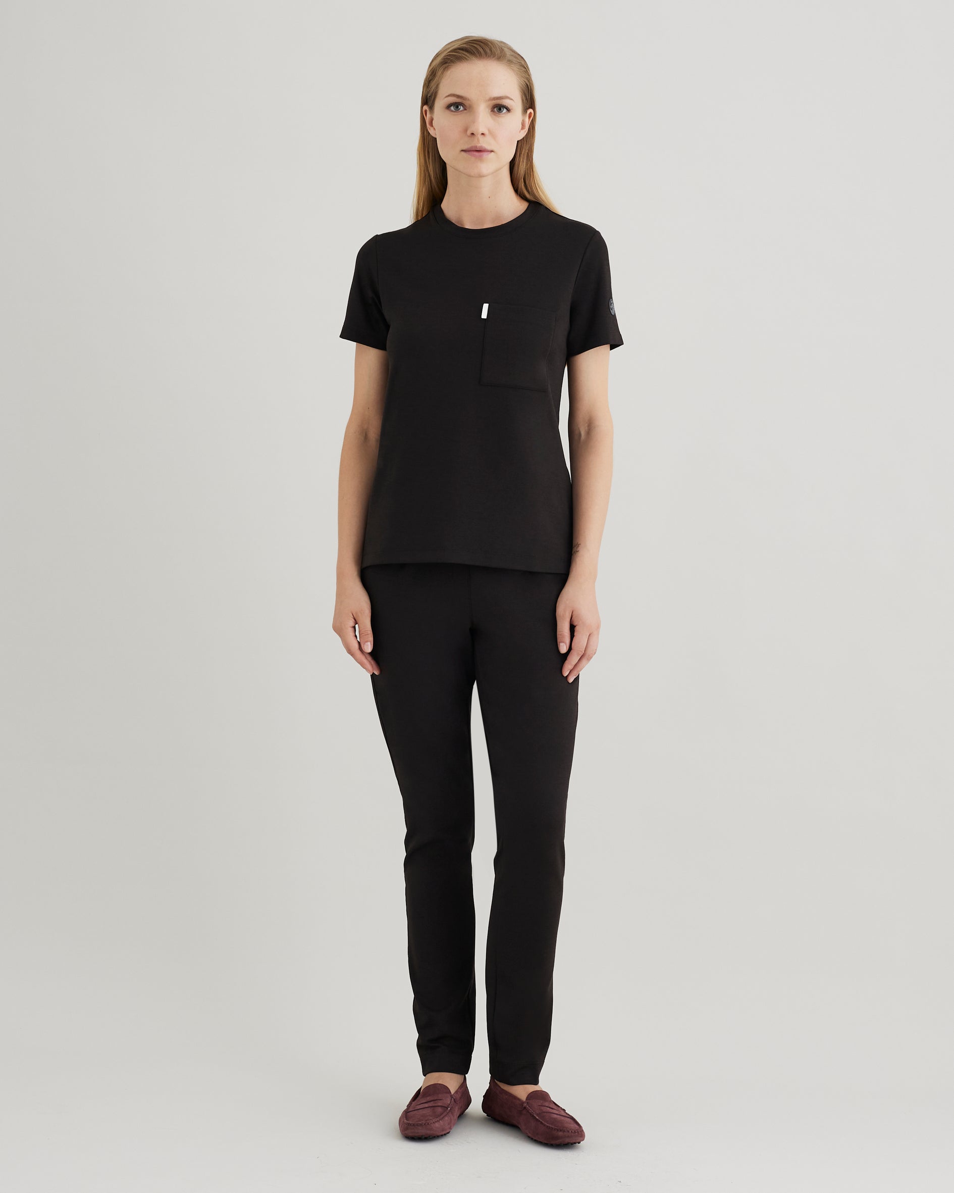 Women's Crewneck Scrub Shirt | Jersey Milano