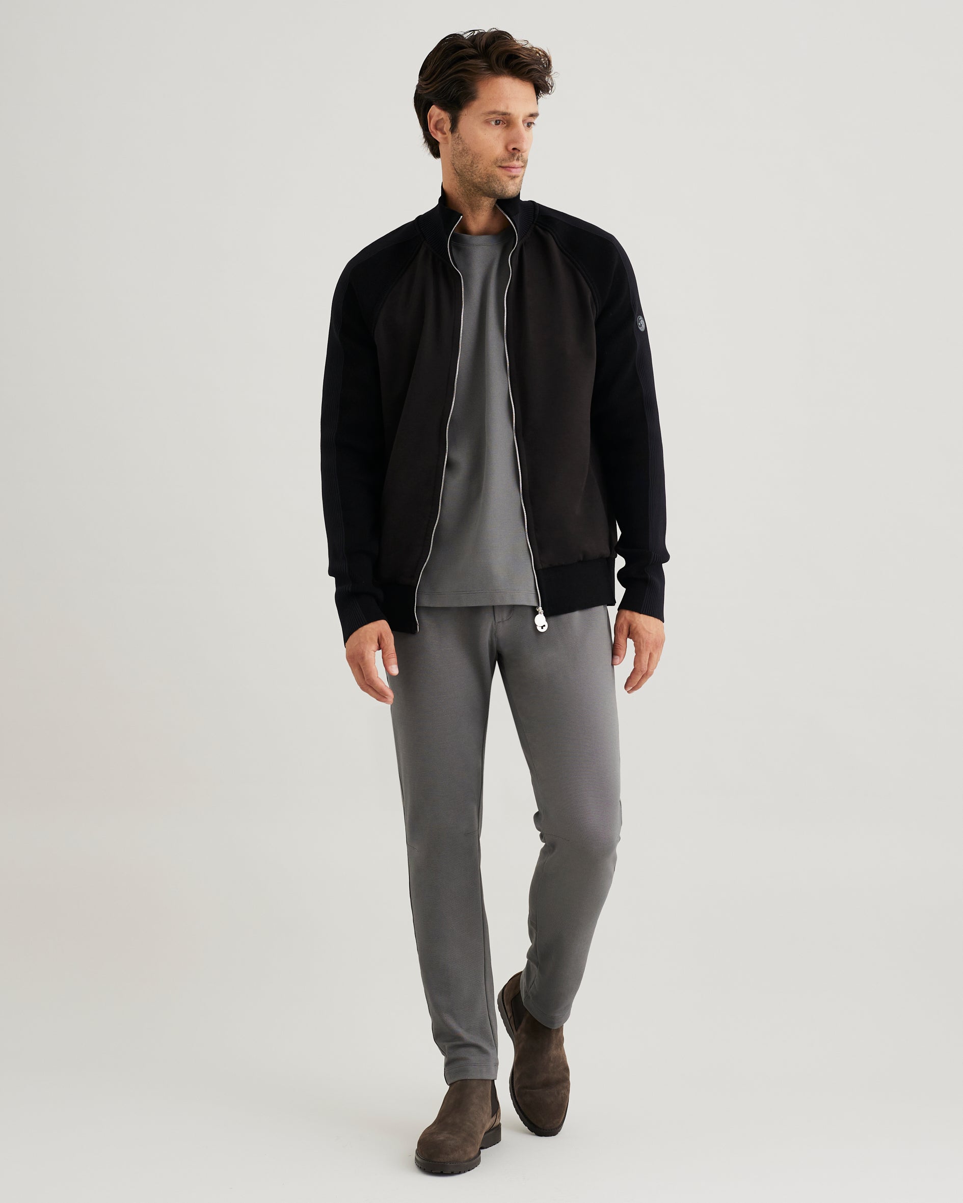 Men's Crewneck Scrub Shirt | Jersey Milano