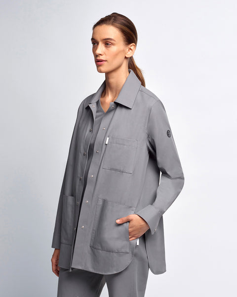 Copper Twill Doctor's Snap Shirt