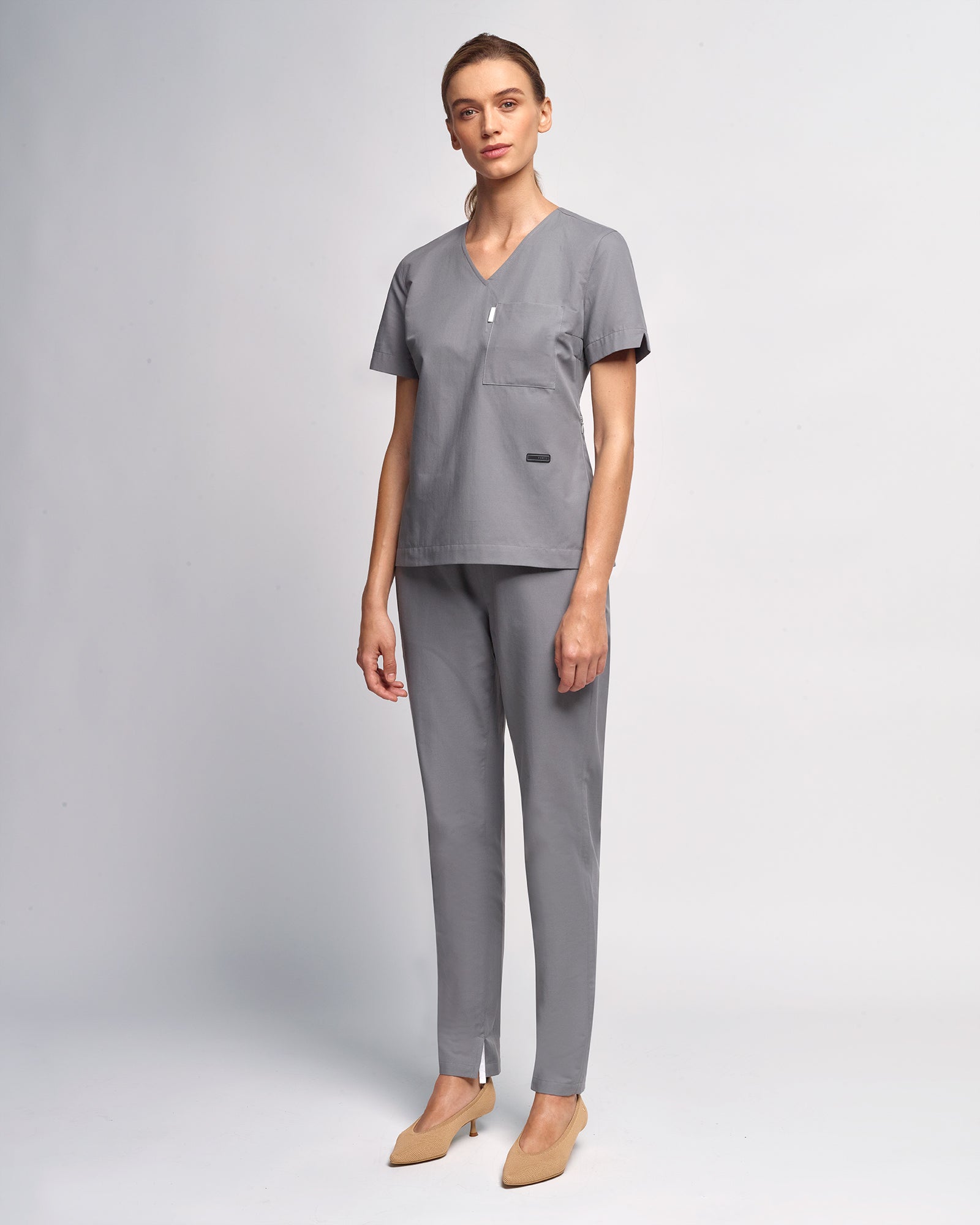 Women's Office Scrub Pant | Woven Stretch