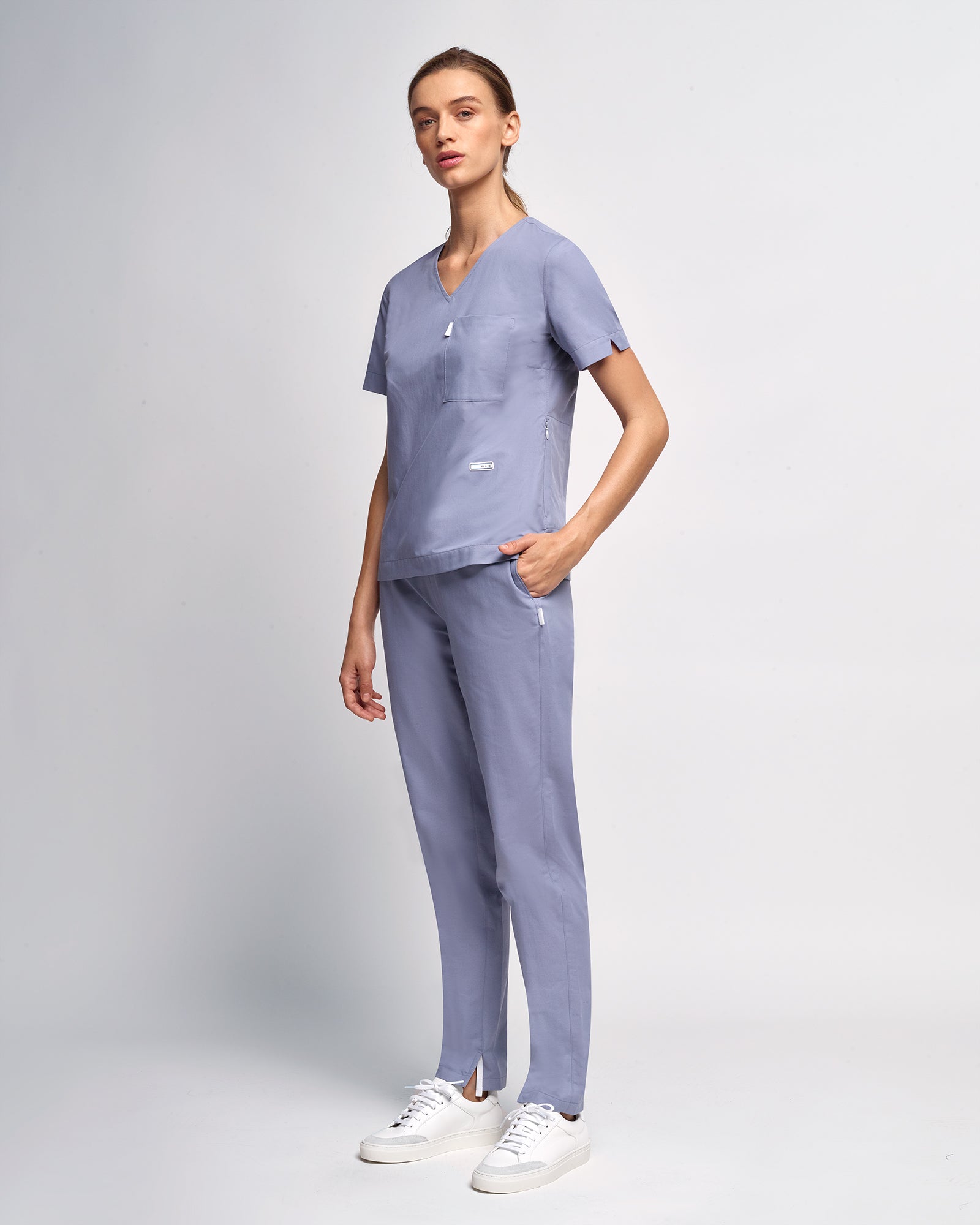 Women's Office Scrub Pant | Woven Stretch