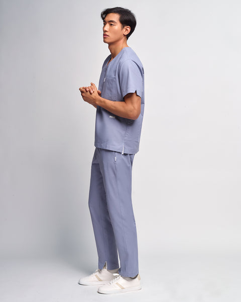 Copper Twill Snap Closure Scrub Pant