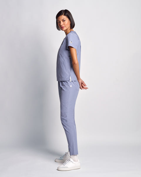 Light Copper High Waist Relaxed Scrub Pants