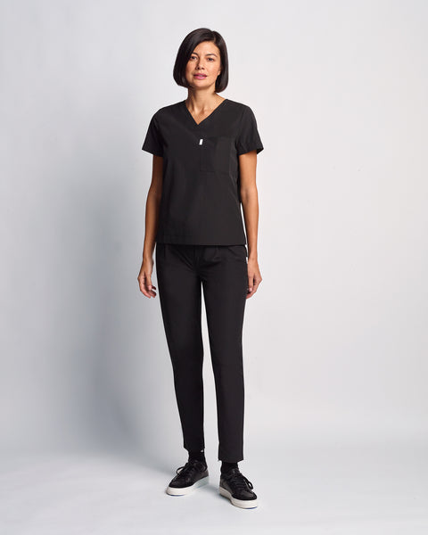Light Copper High Waist Relaxed Scrub Pants