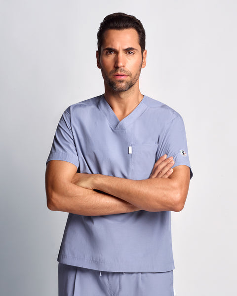 Light Copper V-neck Scrub Top