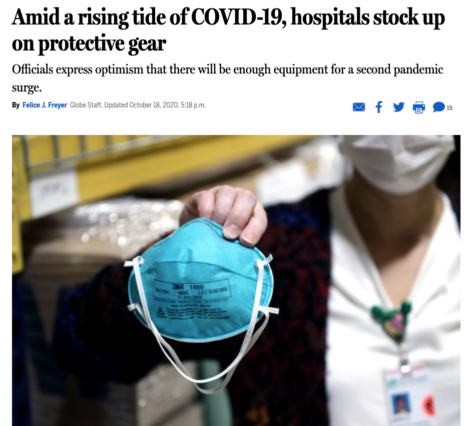 Securing PPE as Covid-19 Fall/Winter surges; reusable PPE is as important as ever.