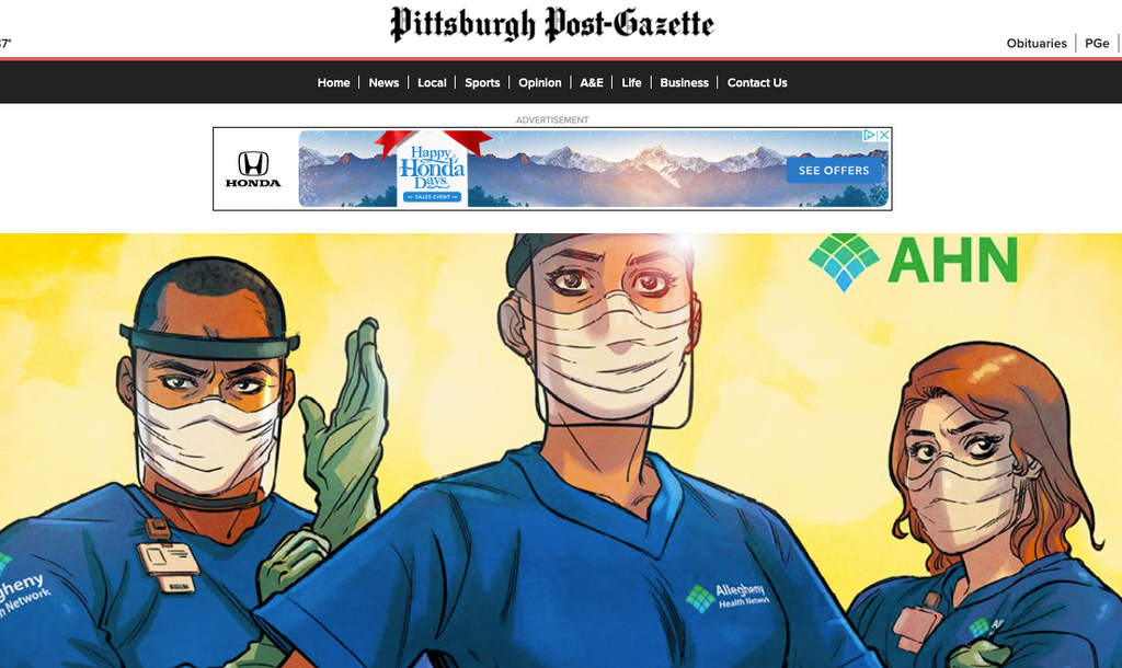 At Marvel Comics, scrubs are the new capes