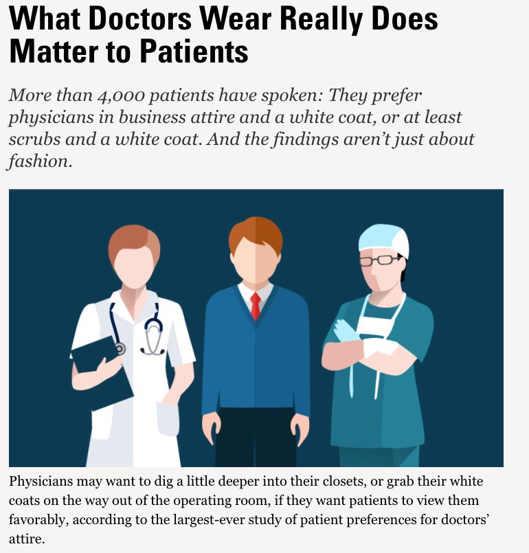 What Doctors Wear Really Does Matter to Patients 