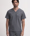 Perfect V Neck Scrub Top in Grey