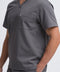 Perfect V Neck Scrub Top in Grey
