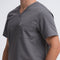 Perfect V Neck Scrub Top in Grey