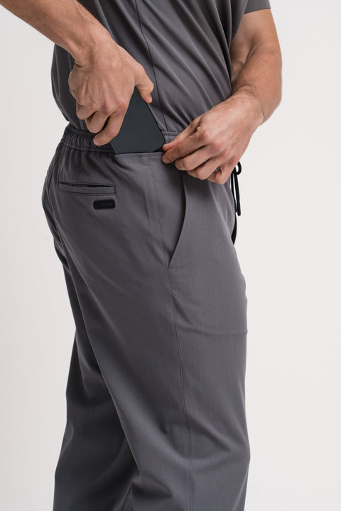 Perfect Pull on Scrub Jogger in Grey