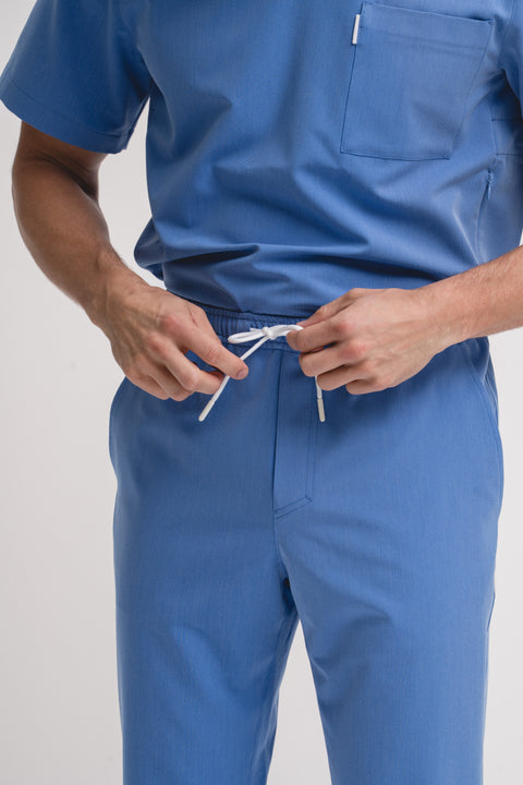Perfect Pull on Scrub Jogger in Blue