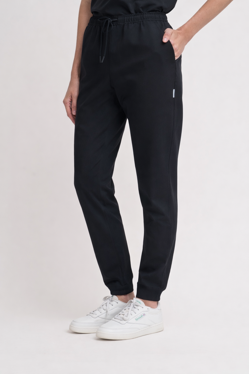 True Waist Pull on Scrub Jogger in Black