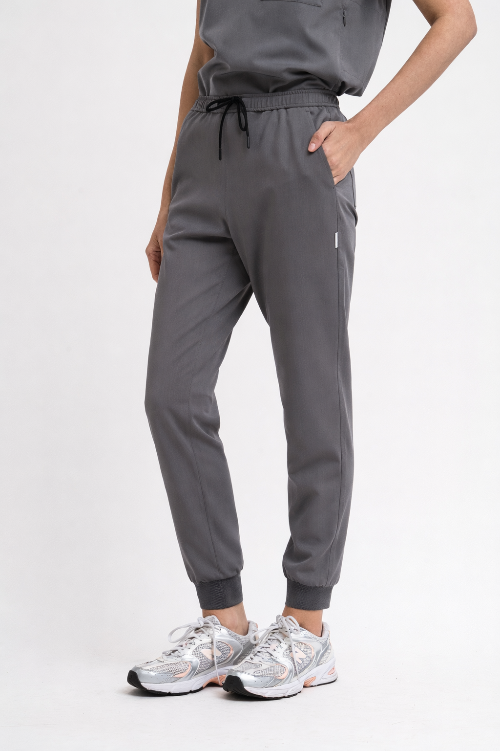 True Waist Scrub Jogger in Grey