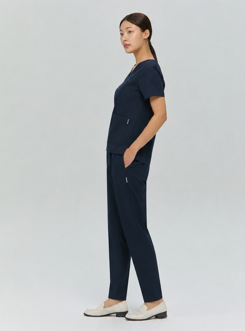 Perfect Straight Scrub Pants Cappuccino