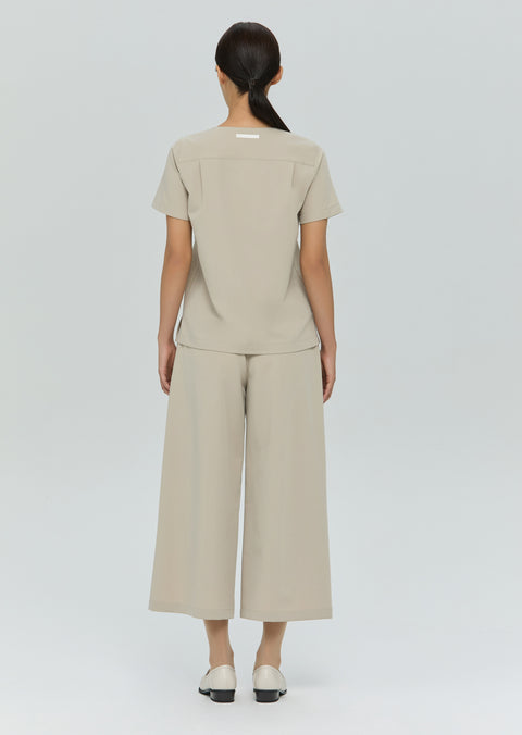 Perfect Wide Culotte Scrub Pants
