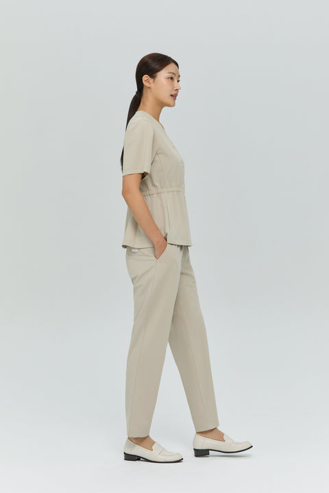 Perfect Straight Scrub Pants in Cappuccino