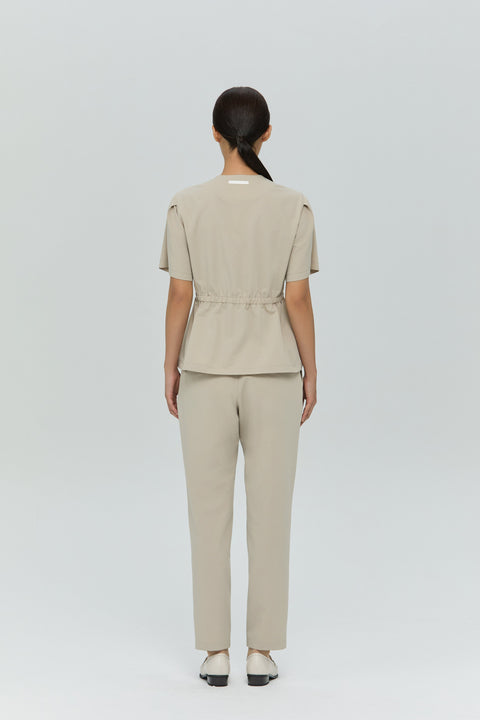 Perfect Straight Scrub Pants in Cappuccino