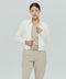 Feather Back Vent Jacket in White