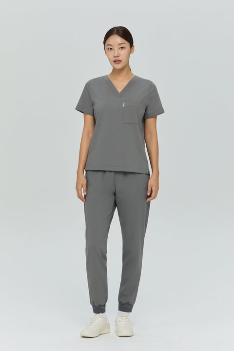Perfect Scrub Jogger in Grey
