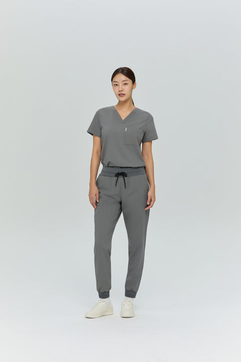 Perfect Scrub Jogger in Grey