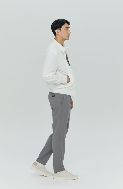 Feather Back Vent Jacket in White