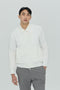 Feather Back Vent Jacket in White