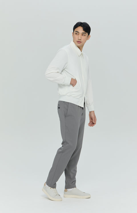 Feather Back Vent Jacket in White