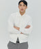 Feather Back Vent Jacket in White