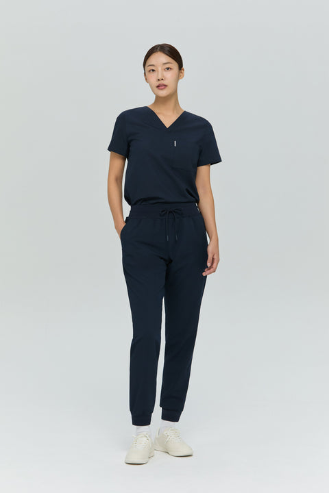 Perfect Scrub Jogger in Navy