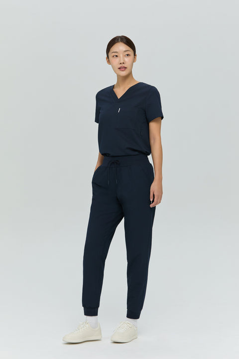 Perfect Scrub Jogger in Navy