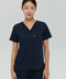Perfect V Neck Scrub Top in Navy