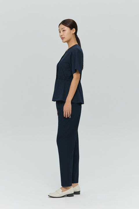 Perfect Straight Scrub Pants in Navy