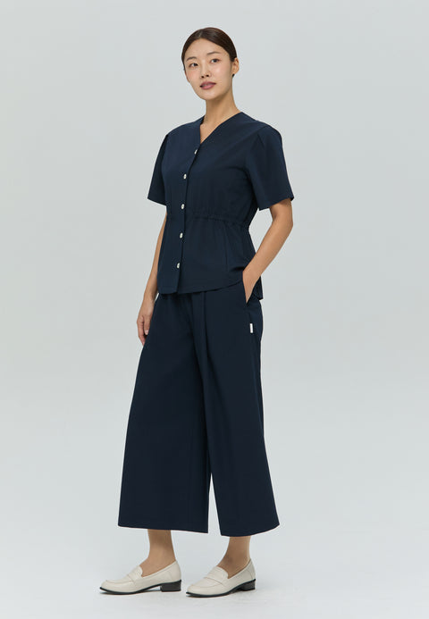 Perfect Wide Culotte Scrub Pants