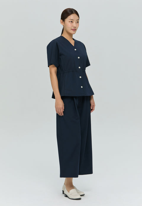 Perfect Wide Culotte Scrub Pants