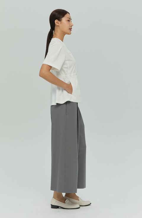 Perfect Wide Culotte Scrub Pants
