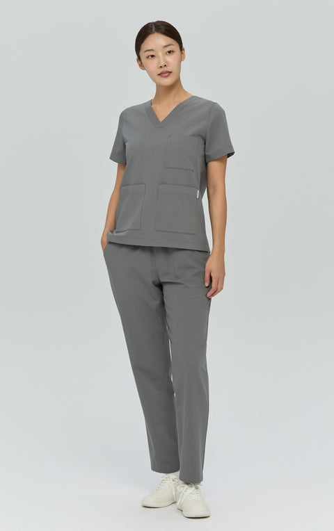 Perfect Straight Scrub Pants Cappuccino