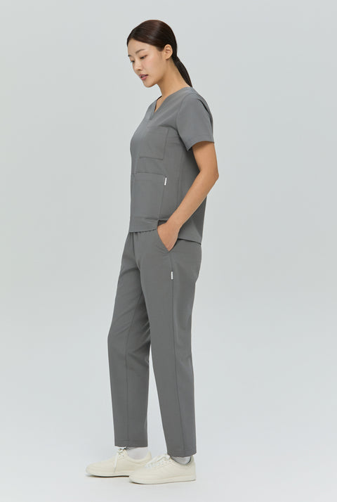 Perfect Straight Scrub Pants Cappuccino