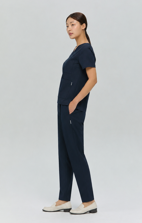 Perfect Straight Scrub Pants Grey