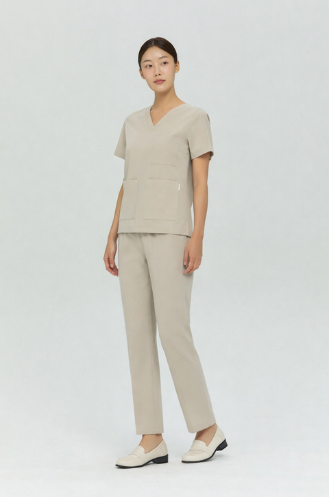 Perfect Straight Scrub Pants Navy